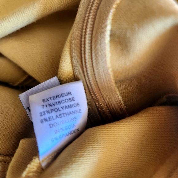DVF Diane von Furstenberg Helen cap sleeve sheath Buttery Yellow Sz 6 $365 - Picture 10 of 11